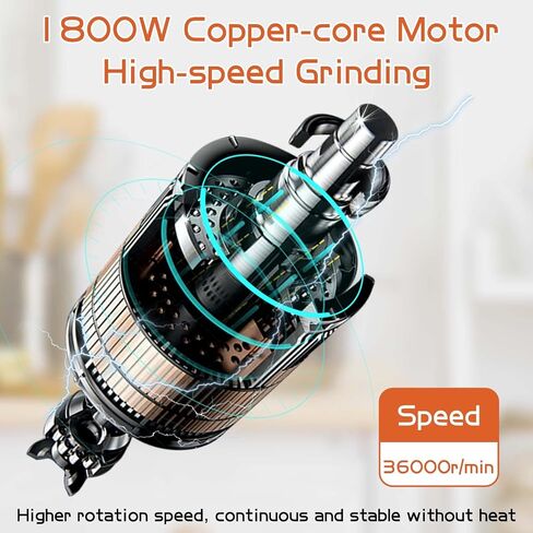 Electric Grain Mill Grinder 150g High-speed Grain Spice Herb Grinder 700W Dry Grinder Machine 304 Stainless Steel Superfine powder Grinder 36000r/min for Kitchen Home and Commercial (150G) in Saudi Arabia