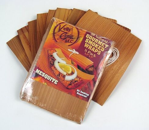 Kelly Craig Harold Import Co, Variety Pack, Natural Organic Replenishable Wood, Made in America, Set of 12, Grill Wraps, Set/12, Brown in Kuwait