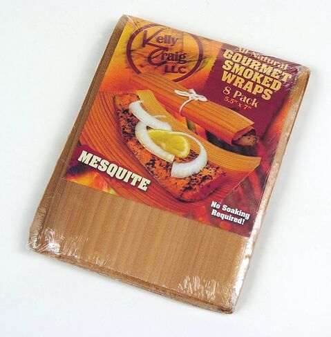 Kelly Craig Harold Import Co, Variety Pack, Natural Organic Replenishable Wood, Made in America, Set of 12, Grill Wraps, Set/12, Brown in Kuwait