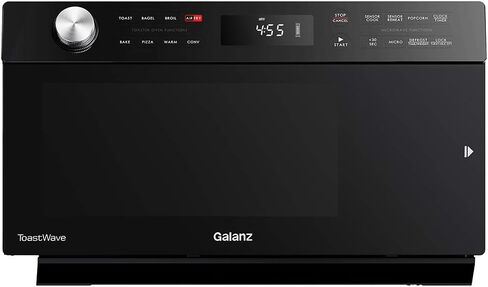 Galanz GTWHG12S1SA10 4-in-1 ToastWave with TotalFry 360, Convection, Microwave, Toaster Oven, Air Fryer, 1000W,1.2 Cu.Ft, LCD Display, Cook, Sensor Reheat, Stainless Steel in Saudi Arabia