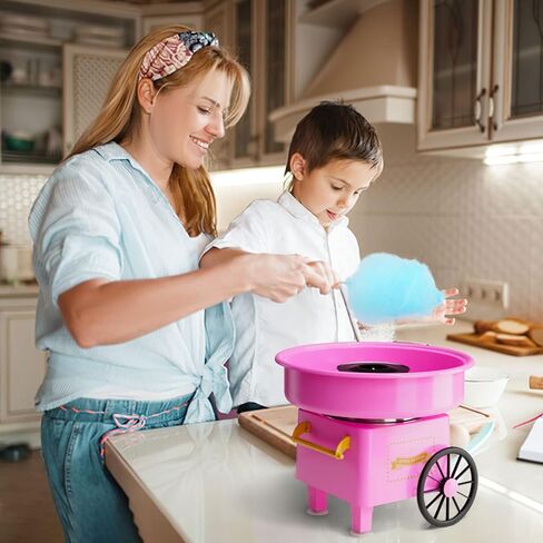 ماكينة حلوى القطن ZRVTM - صانع خيط حلوى السكر القطني للأطفال، حلويات حلوى محلية الصنع لحفلات أعياد الميلاد in Kuwait