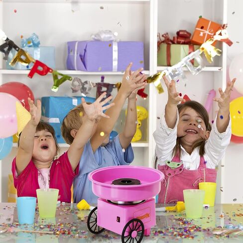 ماكينة حلوى القطن ZRVTM - صانع خيط حلوى السكر القطني للأطفال، حلويات حلوى محلية الصنع لحفلات أعياد الميلاد in Kuwait