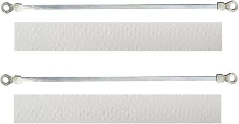 16-inch Hand Heat Seal Closer Impulse Sealer Accessories Repair Kit Heat Elements PTFE Cloth Covers, 2 Pcs heating element+2 Pcs PTFE Cloth (width 5mm) in Saudi Arabia