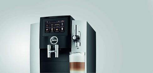 Jura S8 Automatic Coffee Machine 64 oz, Moonlight Silver and Jura Glass Milk Container, Clear in Saudi Arabia