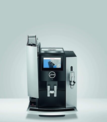 Jura S8 Automatic Coffee Machine 64 oz, Moonlight Silver and Jura Glass Milk Container, Clear in Kuwait