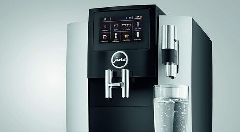 Jura S8 Automatic Coffee Machine 64 oz, Moonlight Silver and Jura Glass Milk Container, Clear in Kuwait