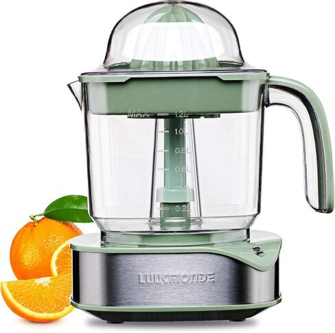 Electric Citrus Juicer 1.2L Large Volume, Orange Juicer with Powerful Motor and LED Working Lamp, Electric Lemon Squeezer for Orange Lemon Lime Grapefruit by LUUKMONDE in Kuwait