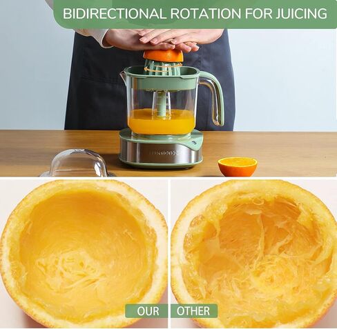Electric Citrus Juicer 1.2L Large Volume, Orange Juicer with Powerful Motor and LED Working Lamp, Electric Lemon Squeezer for Orange Lemon Lime Grapefruit by LUUKMONDE in Kuwait