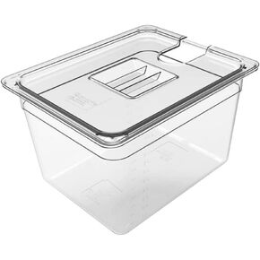 Sous Vide Container with Lid 11 Liter/12 Quarts for Virtually All Immersion Circulators Cookers Crystal Clear Transparent Polycarbonate Accessories Kit (12 Quats with Lid) in Saudi Arabia