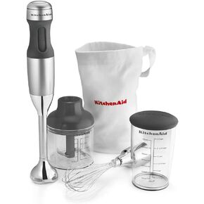 KitchenAid KHB2351CU 3-Speed Hand Blender - Contour Silver, 8 inches in Kuwait