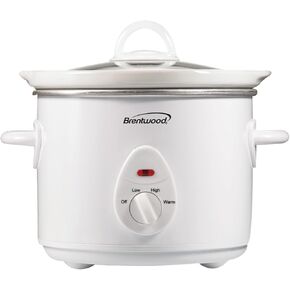طباخ بطيء بسعة 3 لتر من Brentwood Appliances SC-135W (أبيض)، بلاستيك in Saudi Arabia