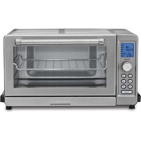 شواية فرن محمصة حرارية فاخرة من Cuisinart TOB-135، ستانلس ستيل مصقول، 9.3 بوصة × 18.3 بوصة × 15.3 بوصة، فضي in Kuwait