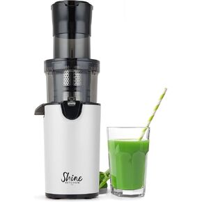Shine SJX-1 Easy Cold Press Juicer with XL Feed Chute and Compact Body, Gray