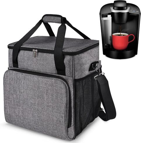 BAGLHER Heavy Duty Kitchen Mixer Cover for 4.5-5 Quart Stand Mixers, 2-in-1 Shoulder & Hand Carrying Case with Accessory Pockets (14"x9"x15", Grey) in Saudi Arabia