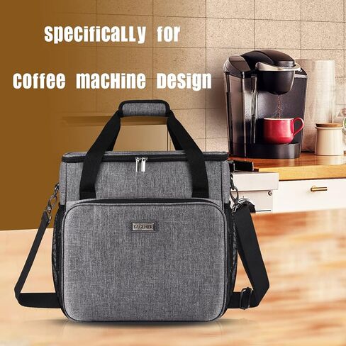 BAGLHER Heavy Duty Kitchen Mixer Cover for 4.5-5 Quart Stand Mixers, 2-in-1 Shoulder & Hand Carrying Case with Accessory Pockets (14"x9"x15", Grey) in Saudi Arabia