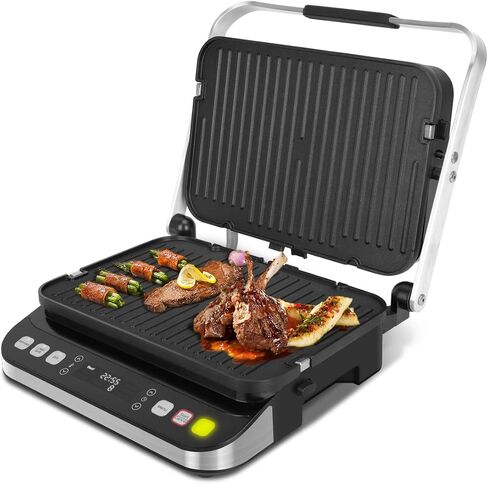 Taylor Swoden 7-in-1 Panini Press Sandwich Maker, Electric Indoor Grill | 1500W, LED Touch Panel, Removable Non-Stick Plates & Drip Tray, Independent Temperature Control, 7 Modes, Opens 180 Degrees in Saudi Arabia