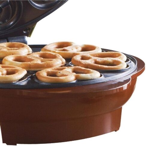 Brentwood Mini Pretzel Maker Machine Non-Stick, Green in Saudi Arabia