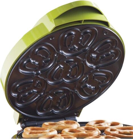 Brentwood Mini Pretzel Maker Machine Non-Stick, Green in Saudi Arabia