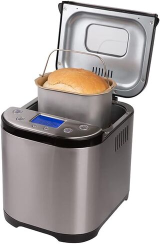 Bread Maker Machine with Nonstick Bowl, Bread Hook, Measuring Cup & Spoon. 15-in-1, Gluten-Free Bread, Cake& Yogurt, 3 Crust Colour options and more. 3 Loaf Sizes. 2LB XL-BLACK in Kuwait