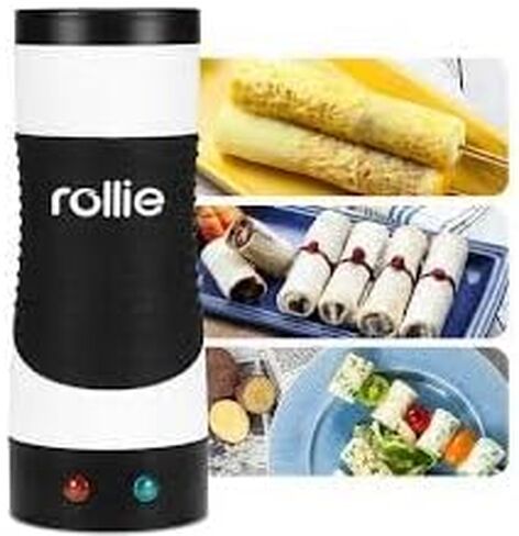 طباخة البيض رولي عمودية كهربائية أوتوماتيكية (ستانلس ستيل) / شطيرة البيض، لفائف البيض، العجة، البيض المخفوق، صانع بيض الإفطار. فرشاة تنظيف مجانية + 25 وصفة in Kuwait