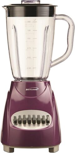 Brentwood JB-220PR Plastic Jar 12-Speed + Pulse Blender, Purple in Kuwait