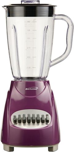 Brentwood JB-220PR Plastic Jar 12-Speed + Pulse Blender, Purple in Kuwait