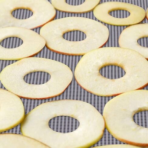 6 قطع من صفائح تجفيف الطعام والفواكه المستديرة غير اللاصقة من السيليكون قابلة لاعادة الاستخدام لتجفيف الفواكه والبخار (قطر 13 انش) in Kuwait