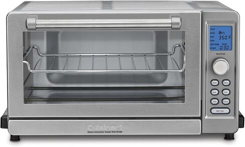 Cuisinart TOB-135 Deluxe Convection Toaster Oven Broiler, Brushed Stainless, 9.3" x 18.3" x 15.3", Silver in Saudi Arabia