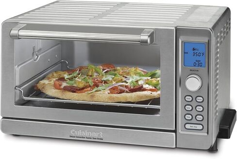 Cuisinart TOB-135 Deluxe Convection Toaster Oven Broiler, Brushed Stainless, 9.3" x 18.3" x 15.3", Silver in Saudi Arabia