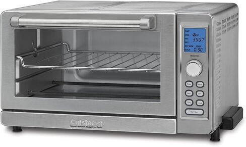 Cuisinart TOB-135 Deluxe Convection Toaster Oven Broiler, Brushed Stainless, 9.3" x 18.3" x 15.3", Silver in Saudi Arabia