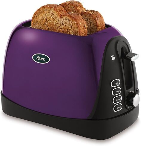 Oster 2 Slice, Bread, Bagel Toaster, Metallic Grey in Kuwait