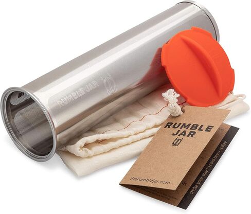 Next-Gen Cold Brew Coffee Maker for Mason Jars - 200 Micron Filter Is Ideal for Coarse Grounds & Stronger Coffee - Standalone Filter (no Mason Jar included) in Saudi Arabia