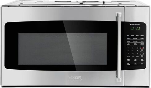 فرن ميكروويف Thor Kitchen 30 بوصة 1.7 قدم مكعب فوق النطاق مع مستشعر طهي ذكي - وضع ECO - بداية سريعة - مؤقت مطبخ، ستانلس ستيل in Kuwait