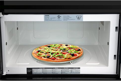 فرن ميكروويف Thor Kitchen 30 بوصة 1.7 قدم مكعب فوق النطاق مع مستشعر طهي ذكي - وضع ECO - بداية سريعة - مؤقت مطبخ، ستانلس ستيل in Kuwait