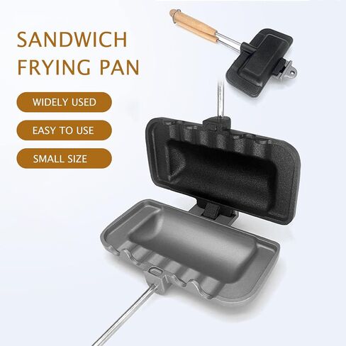 Sandwich Maker, Breakfast Sandwich Maker Non-Stick Surface Stovetop Sandwich Press Double-Sided Sandwich Baking Pan for Breakfast Grilled Cheese Egg Bacon Toast Omelets and Steak in Saudi Arabia