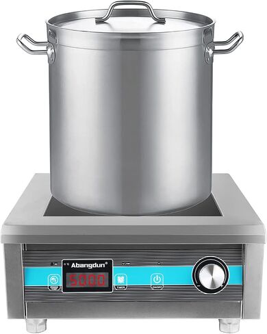 Commercial Induction Cooktop 5000W/220V Single-phase Commercial Range Countertop Burners Hot Plate for Kitchen Restaurants Abangdun in Saudi Arabia