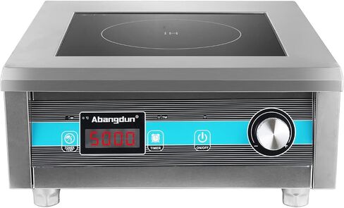 Commercial Induction Cooktop 5000W/220V Single-phase Commercial Range Countertop Burners Hot Plate for Kitchen Restaurants Abangdun in Saudi Arabia