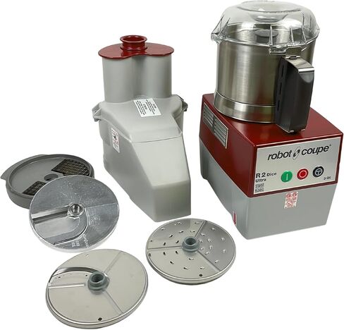 Robot Coupe R2U DICE Combination Food Processor with 3 Quart Bowl, Stainless Steel, Continuous Feed & 4 Discs, 2 hp, 120v,R2 DICE Ultra in Kuwait