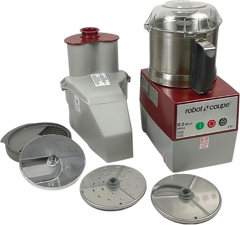Robot Coupe R2U DICE Combination Food Processor with 3 Quart Bowl, Stainless Steel, Continuous Feed & 4 Discs, 2 hp, 120v,R2 DICE Ultra in Kuwait