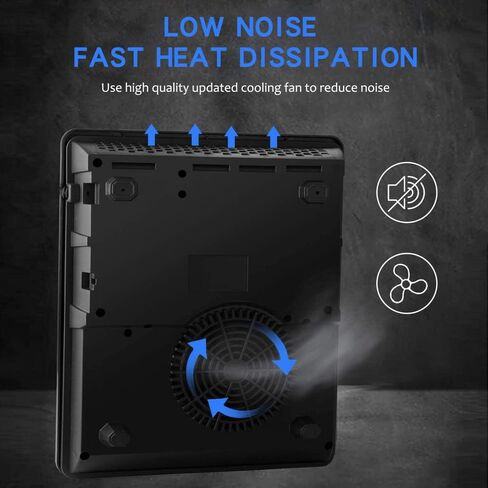 Portable Induction Burner, 2200W Electric Induction Countertop Burner with Touch Panel, 8 Cooking Preset Programs, Power & Temp Adjustable, LCD Display, Auto Pot Detection & Auto Shut-off, Hot Plate Cooker with 3-Hour Timer in Saudi Arabia