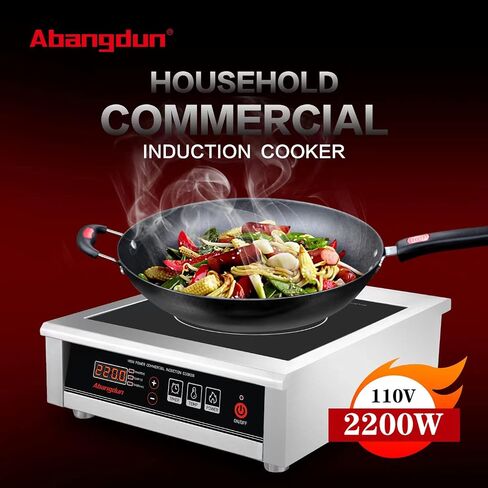2200W/110V Commercial Induction Cooktop Countertop Burners Induction Hot Plate for Cooking Abangdun in Kuwait