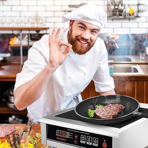2200W/110V Commercial Induction Cooktop Countertop Burners Induction Hot Plate for Cooking Abangdun in Kuwait
