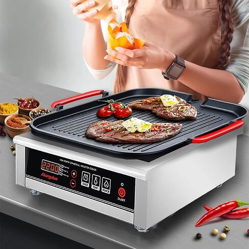 2200W/110V Commercial Induction Cooktop Countertop Burners Induction Hot Plate for Cooking Abangdun in Kuwait