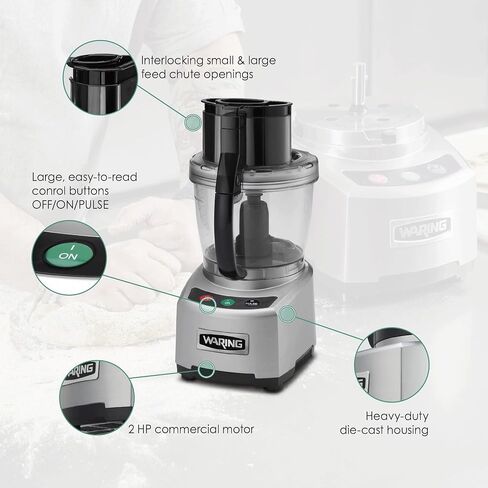 Waring Commercial WFP16S Sealed Batch Bowl Food Processor with LiquiLock Seal System, 4-Quart in Saudi Arabia