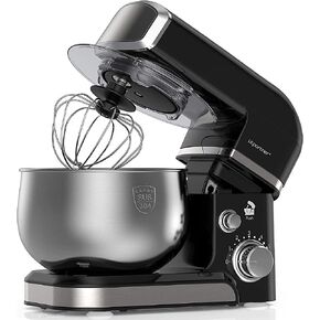 Stand Mixer, 1000W Kitchen Mixer Electric Food Mixer, 6 Speeds with 304 Stainless Steel Bowl Tilt-Head Dough Mixer, Dough Hook, Whisk, Beater, Splash Guard & Scraper in Kuwait