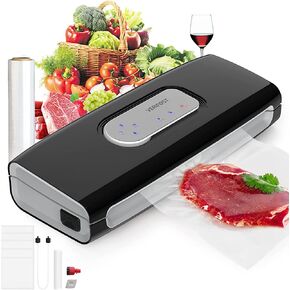 Pro 6 In 1 Food Vacuum Sealer Machine-Versatile Food Sealer with Bags and Rolls-Wet Food Mode,85Kpa Great Suction,Consecutive Sealing,Sous Vide Applied in Saudi Arabia