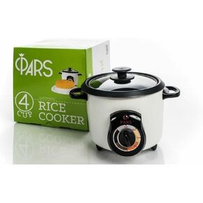 Pars Automatic Persian Rice Cooker - Tahdig Rice Maker Perfect Rice Crust 3 Cup