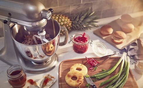 مجموعة ملحقات صانع الفولاذ المقاوم للصدأ لجميع أدوات المطبخ حامل خلاط وعاء 5 لتر إمالة رأس خلاط وعاء انومون in Kuwait