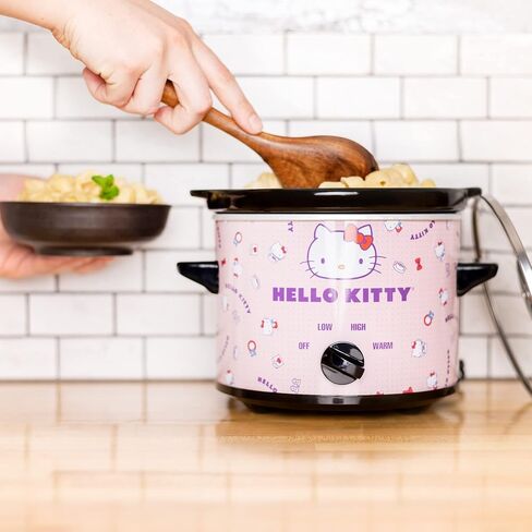 Uncanny Brands Hello Kitty 2qt Slow Cooker - Cook With Your Favorite Sanrio Characters in Saudi Arabia