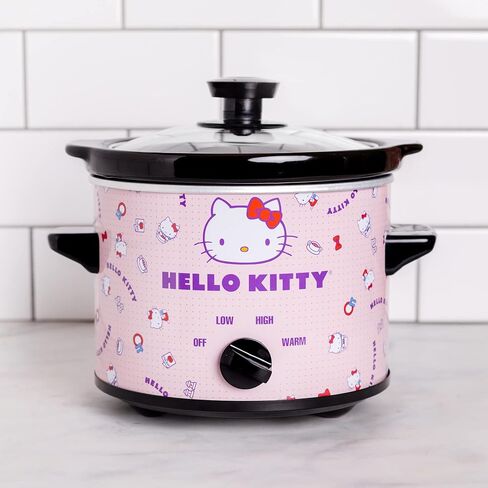 Uncanny Brands Hello Kitty 2qt Slow Cooker - Cook With Your Favorite Sanrio Characters in Saudi Arabia